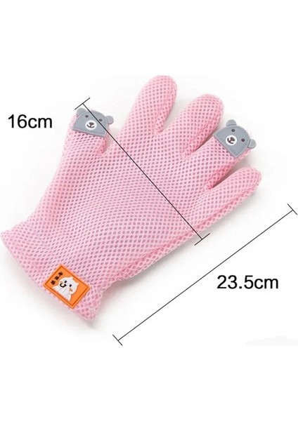 Pembe Sağ Yumuşak Silika Jel Kedi Tarak Evcil Hayvan Bakım Eldiveni Kedi Köpek Saç Fırçası Tarak Kediler Köpekler Için Pet Bakım Tarağı Yüzeyi Temizle Şamandıra Saç (Yurt Dışından)