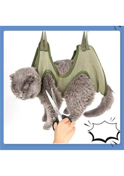 Siyah L 5-12.5 kg Kedi Bakım Tırnak Kesme Anti Scratch Bite Sabit Çanta Banyo Kırpma Kısıtlama Çantası Pet Güzellik Hamak Asılı Pet Malzemeleri Set (Yurt Dışından) fırsatları