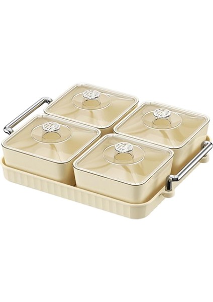 Ünmüş Tepsisi Tabağı Mutfak Kavanozları Çıkarılabilir Ücüler 4 Kase (Yurt Dışından) fiyatları