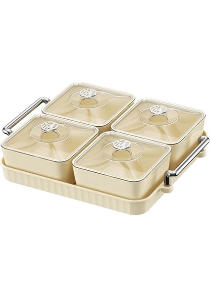 Ünmüş Tepsisi Tabağı Mutfak Kavanozları Çıkarılabilir Ücüler 4 Kase (Yurt Dışından) fırsatları