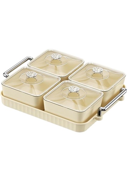 Ünmüş Tepsisi Tabağı Mutfak Kavanozları Çıkarılabilir Ücüler 4 Kase (Yurt Dışından) indirimleri