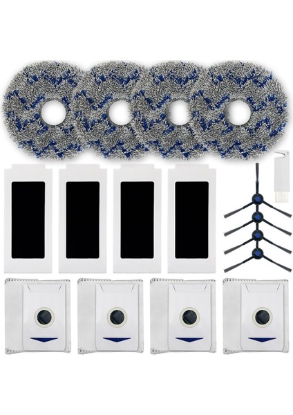 Ecovacs Deebot T30 Omni / T30 Pro Omni Robot Süpürge Yan Fırça Hepa Filtre Paspas Bezi Aksesuarları (Yurt Dışından)