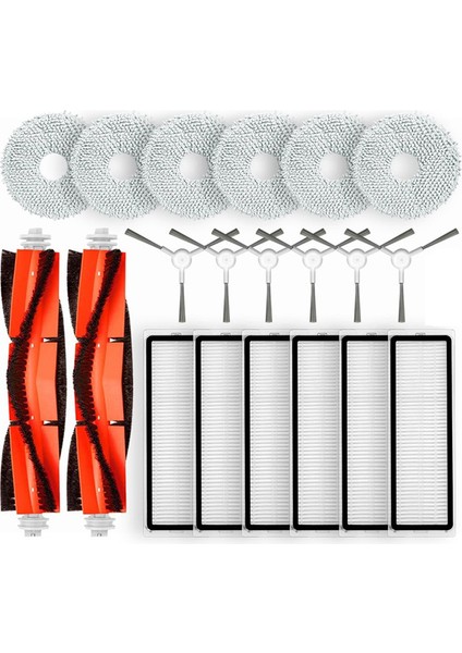 Xiaomi Robot Süpürge S10+ / S10 Plus Süpürge Yedek Parçaları Ana Yan Fırça Hepa Filtre Paspas Bezi Pedleri (Yurt Dışından)