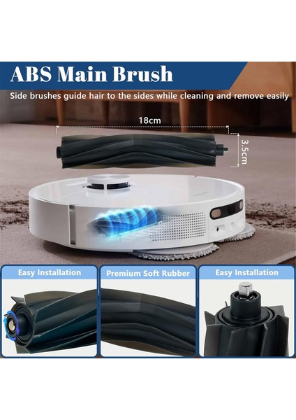 Ecovacs Deebot T20 Omni / T20E Omni / T20 Pro Omni / T20 Max Için Ana Yan Fırça Hepa Filtre Paspas Bezi Toz Torbaları (Yurt Dışından) fırsatları