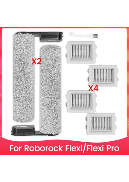 Roborock Flexi/flexi Pro El Tipi Kablosuz Elektrikli Süpürge Robot Parçaları Ana Silindir Fırça Hepa Filtre Aksesuarları (Yurt Dışından)