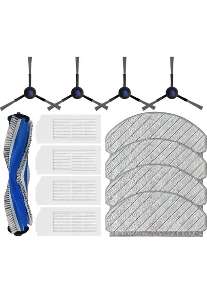 Ecovacs Debot N20 / N20 Plus / N20 Pro Plus Robot Süpürgeler Için Aksesuar Mop Filtre Silindiri Yan Fırça (Yurt Dışından)
