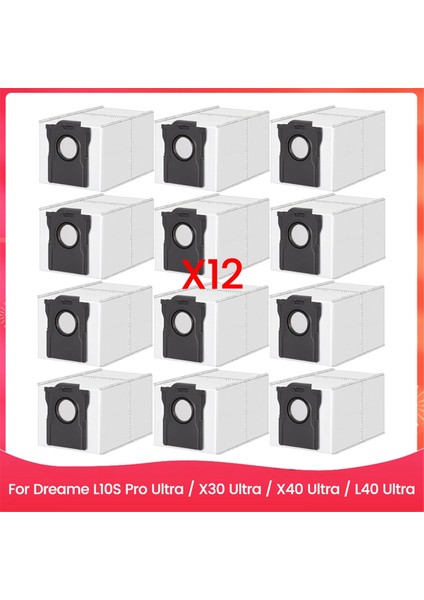 Dreame L10S Pro Ultra / X30 Ultra / X40 Ultra / L40 Ultra Elektrikli Süpürge Yedek Parçaları Için Elektrikli Süpürge Torbaları (Yurt Dışından)