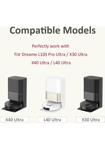 Dreame L10S Pro Ultra / X30 Ultra / X40 Ultra / L40 Ultra Elektrikli Süpürge Yedek Parçaları Için Elektrikli Süpürge Torbaları (Yurt Dışından) modelleri