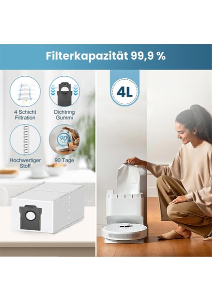 Dreame D10 Plus Gen 2 Için Aksesuar Seti - Ana Fırça, Toz Torbaları, Mendiller, Hepa Filtreleri ve Yan Fırçalar Içerir (Yurt Dışından) modelleri