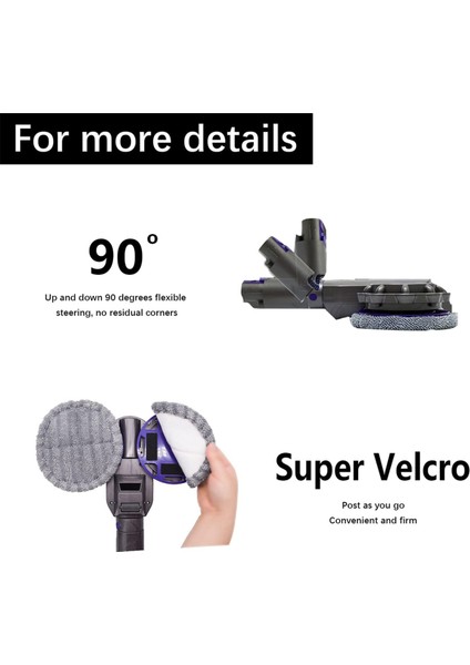 Dyson V7 V8 V11 V10 V15 Elektrikli Süpürge Aparatı Su Hazneli ve Anahtar Tetikli Elektrikli Zemin Paspas Başlığı (Yurt Dışından) modelleri