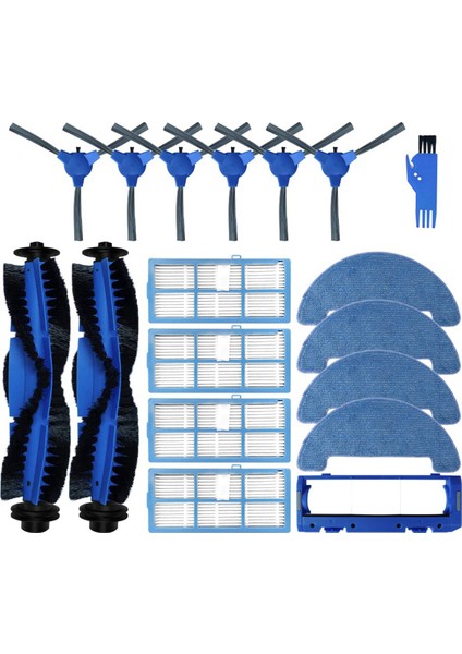 Bagotte BG600MAX / Bagotte BG700 / Bagotte BG800 Robot Süpürge Parçaları Ana Yan Fırça Hepa Filtre Paspas Bezi (Yurt Dışından)