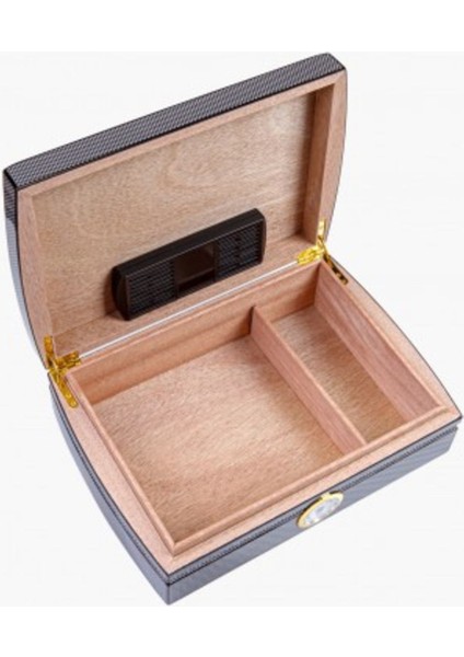 60’lı Karbon Desenli Kavisli Humidor - PHUM0114 fiyatları