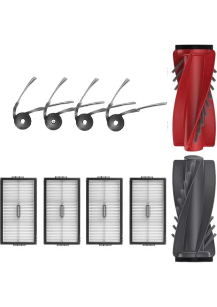 Saros 10R Uyumlu Mopsuz Fırça Hepa Filtre Seti- 9 Parça