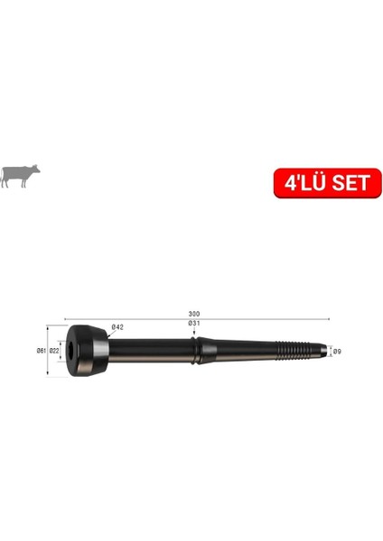 Ceren Uzun Meme Lastiği (Kauçuk Memelik - 4 Lü Paket)