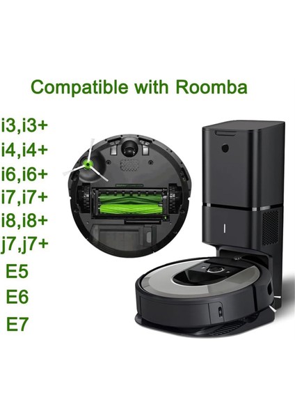 Irobot Roomba I3 I3+,ı4 I4+,ı6 I6+,ı7 I7+,ı8 I8+,j7 J7+,e5 E6 E7, Silindir Yan Fırça Filtreleri Için Yedek Parçalar (Yurt Dışından) modelleri