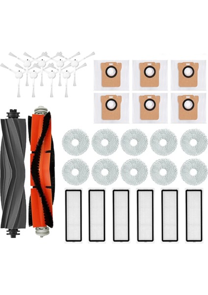 Xiaomi Robot Vakum X10+ X10 Plus B101GL Yedek Parça Aksesuarları Ana Yan Fırça Hepa Filtre Toz Torbası Bez (Yurt Dışından)