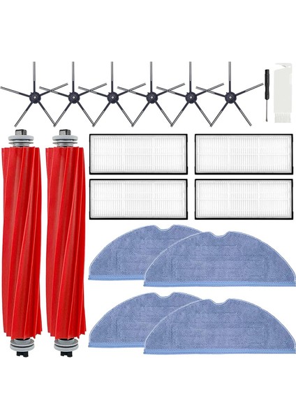 Roborock S7 S7+ S7 Maxv, S7 Maxv Plus T7S T7 Plus T7S Plus Robot Süpürge, Silindir Fırça Için Uyumlu Yedek Parçalar (Yurt Dışından)