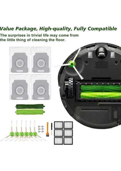 Irobot Roomba J7 I7 I7+ I3 I3+ I4 I4+ I6 I6+ I8 I8+ E5 E6 E7 Elektrikli Süpürge Için Yedek Parçalar (Yurt Dışından) modelleri