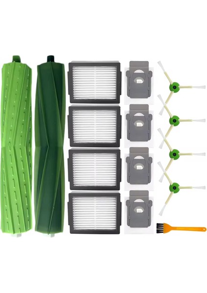 Irobot Roomba I5 / I5+ Plus / I5152 Robot Süpürge Yedek Parça Aksesuarları Ana Yan Fırça Hepa Filtre Toz Torbası (Yurt Dışından)