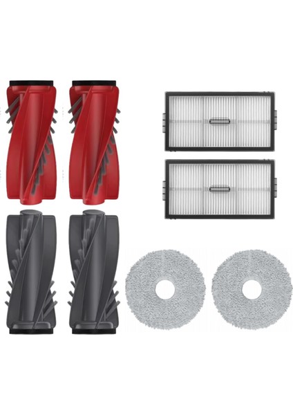 Saros 10R Uyumlu Fırça Hepa Filtre Mop Seti- 6 Parça