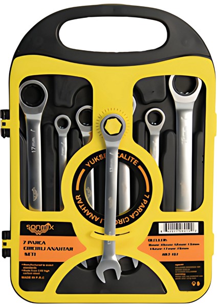 Cırcır Düz Anahtar Seti 7 Parça