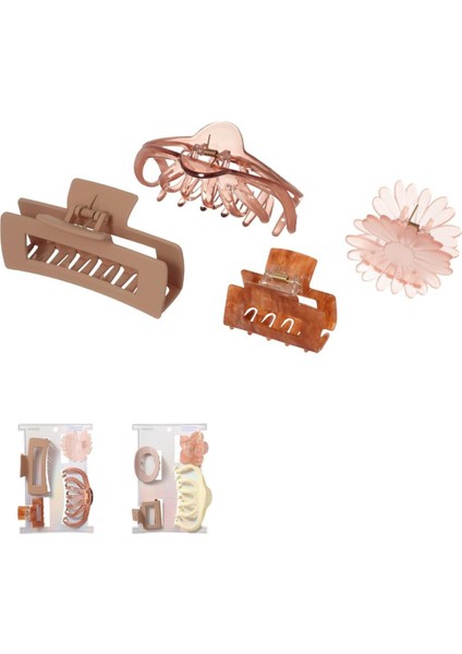 Renkli Kıskaç Toka Seti (4 Adet) modelleri