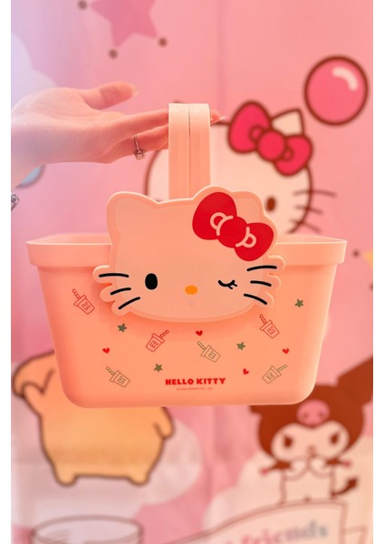 Sanrio Lisanslı Saplı Sepet (Hello Kitty)