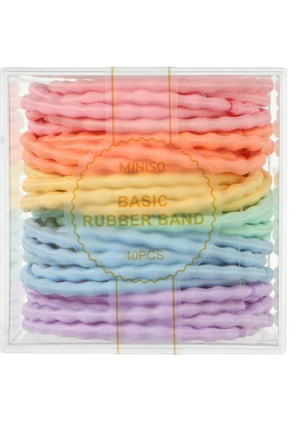 Renkli Saç Lastiği (40 Adet)
