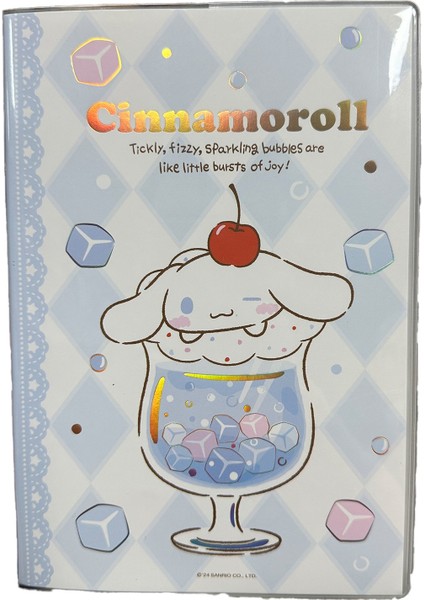 Sanrio Lisanslı Renkli Yaz Serisi Kapaklı A5 Not Defteri - Cinnamoroll