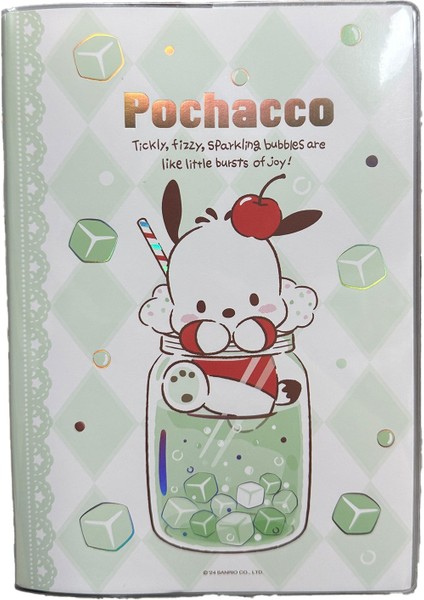 Sanrio Lisanslı Renkli Yaz Serisi Kapaklı A5 Not Defteri - Pochacco