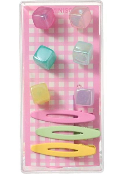 Makaron Figürlü Çocuk Toka Seti