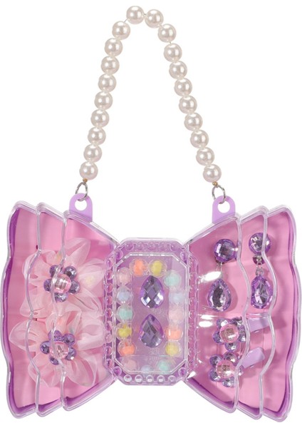 Kutulu Çiçekli Saç Aksesuarları ve Takı Seti