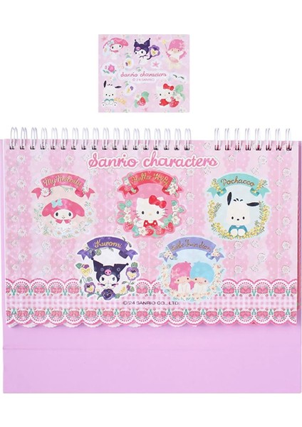 Sanrio Lisanslı Telli Not Defteri Pembe - 80 Yaprak