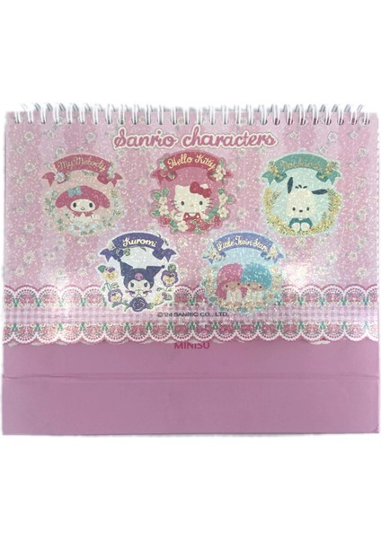 Sanrio Lisanslı Telli Not Defteri Pembe - 80 Yaprak modelleri