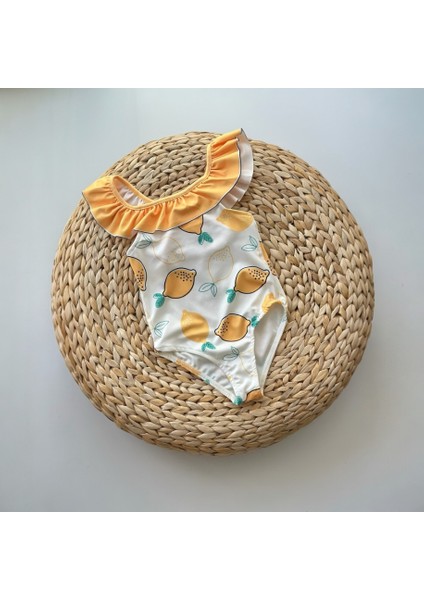 Arkası Çapraz Kız Çocuk Mayo