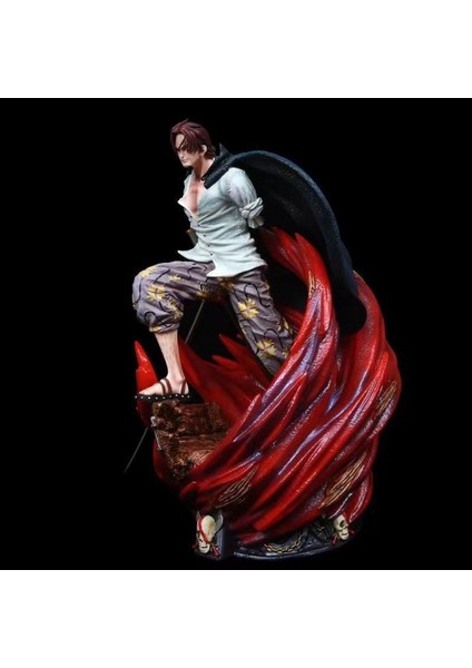Hırsızlar Kralı Kızıl Saçlı Dört Imparator Shanks Gelgit Oyun El-Do Modeli Süsler Heykel Hediye (Yurt Dışından) modelleri
