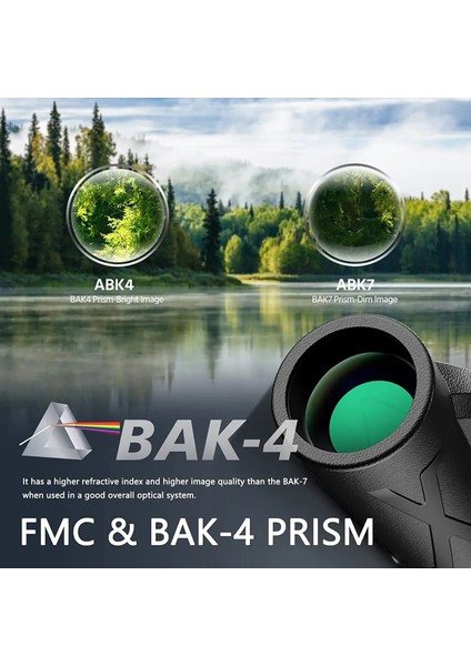 Tripod ve Telefon Adaptörü Ile 80X100 Hd Monoküler Teleskop/bak4 Prizma Uzun Menzilli Zoom/kuş Gözlemciliği Için Taşınabilir, Kamp/gece Görüş Su Geçirmez (Yurt Dışından) modelleri