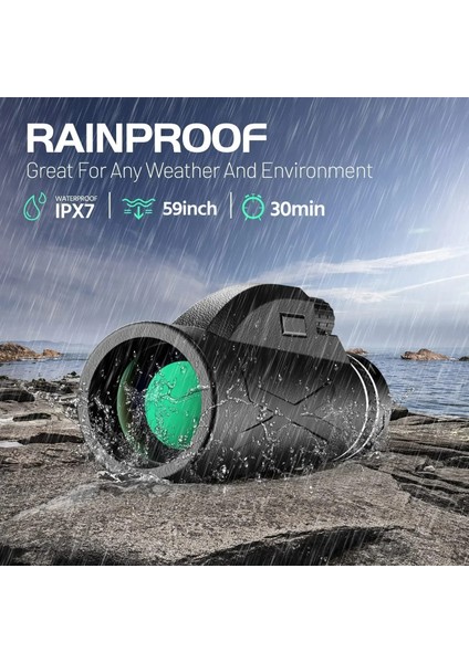 Tripod ve Telefon Adaptörü Ile 80X100 Hd Monoküler Teleskop/bak4 Prizma Uzun Menzilli Zoom/kuş Gözlemciliği Için Taşınabilir, Kamp/gece Görüş Su Geçirmez (Yurt Dışından) indirimleri