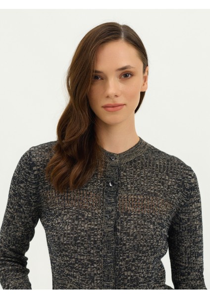 Kadın Regular Fıt Triko Hırka-Siyah modelleri