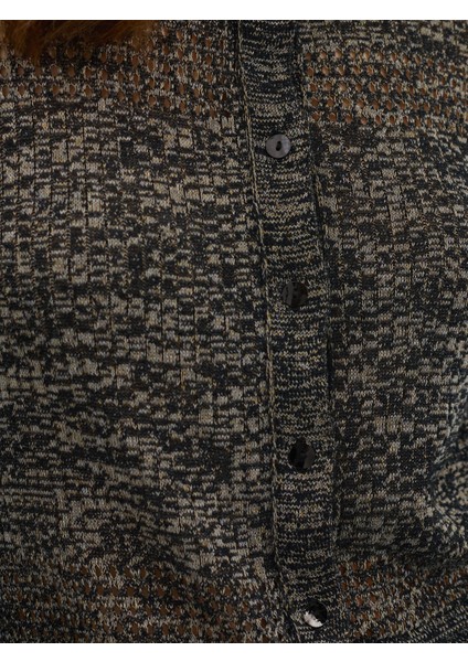 Kadın Regular Fıt Triko Hırka-Siyah indirimleri