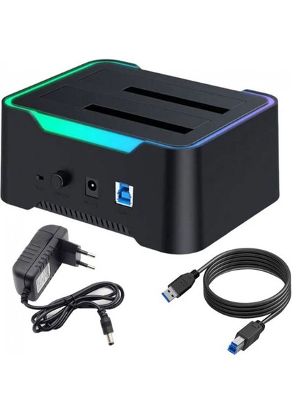 3.0 HDD Klonlama Istasyonu 2.5" 3.5" Sata Harddisk Kopyalama Docking Kutusu