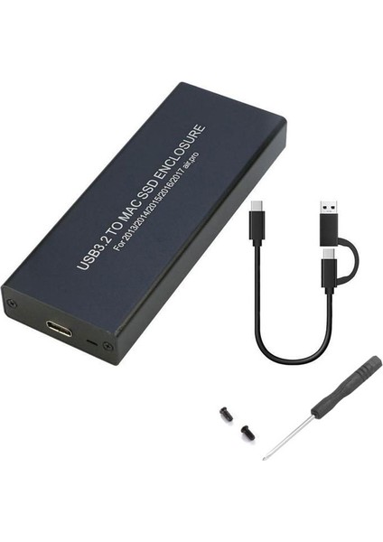Type C USB 3.2 To 12+16 Pın MacBook Pro, Air 2013'TEN 2017'YE Uyumlu SSD Kutu