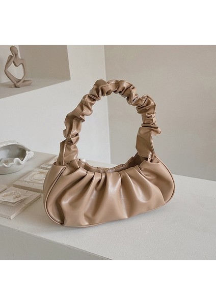 Bulut Pileli Tote Kadınlar Tek Messenger Torbası Under Emfed Çanta (Yurt Dışından)