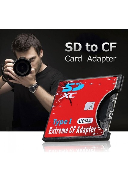 Sd To Cf Kart Dönüştürücü Adaptör Compact Flash Tip I Çevirici