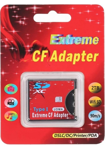 Sd To Cf Kart Dönüştürücü Adaptör Compact Flash Tip I Çevirici