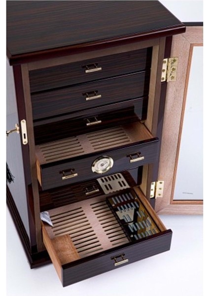 Vitrin Tipi Çekmeceli 300’LÜ Humidor - PHUM0185 indirimleri