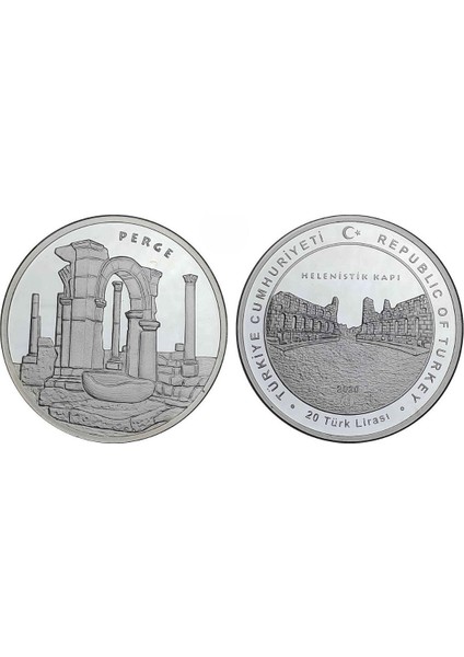 Perge Antik Kentler Serisi NO:14 Gümüş Sikke Coin modelleri