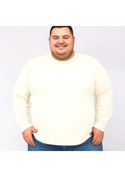 Erkek Büyük Beden Oversize Uzun Kollu T-Shirt 3xl 4xl 5xl 6xl 7xl 8xl 9xl