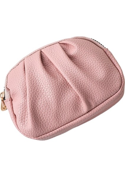 Blingbling1 Küçük Cüzdan Para Cüzdanı Pu Çok Fonksiyonlu Pliseli Stil Çift Fermuarlı Madeni Para Çantası (Yurt Dışından)