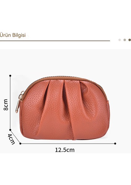 Blingbling1 Küçük Cüzdan Para Cüzdanı Pu Çok Fonksiyonlu Pliseli Stil Çift Fermuarlı Madeni Para Çantası (Yurt Dışından) modelleri